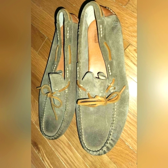 FRYE DRIVING suede leather slipon moccasin boat shoe loafer SIZE 11.5 - Picture 3 of 8